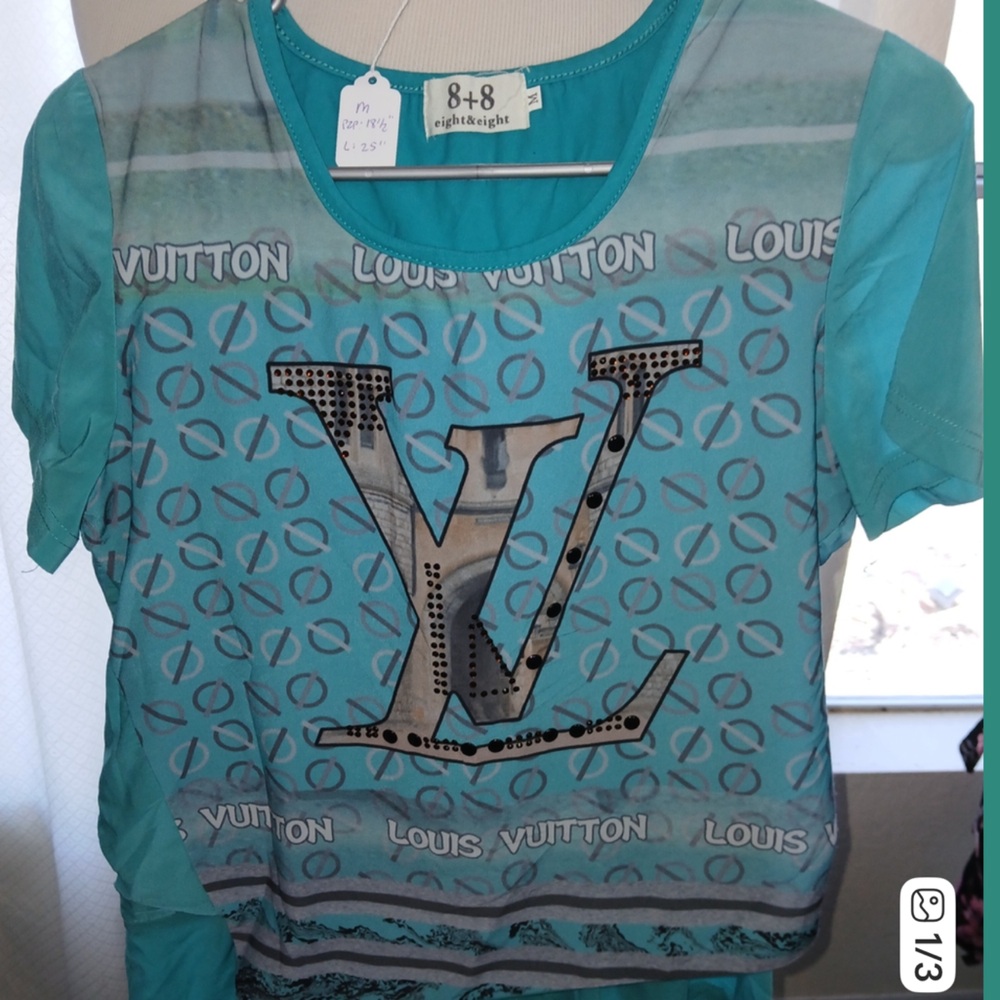 Blue Graphic Women's Top